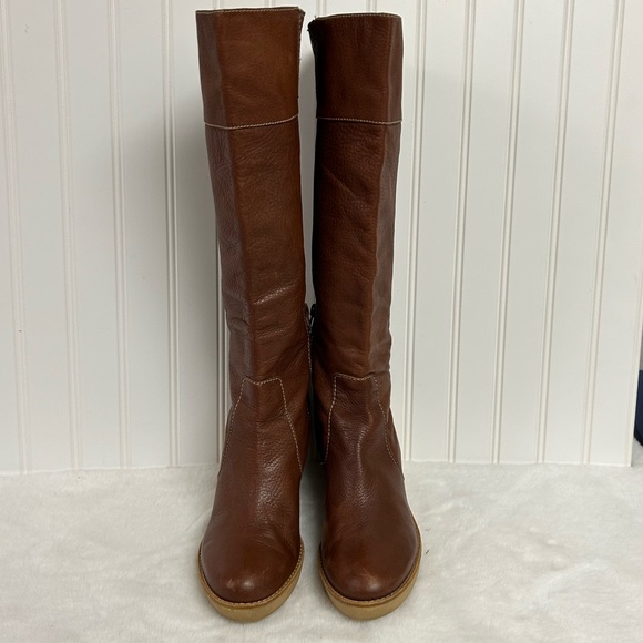Johnston & Murphy Knee Tall Wedge Boots - Picture 2 of 11